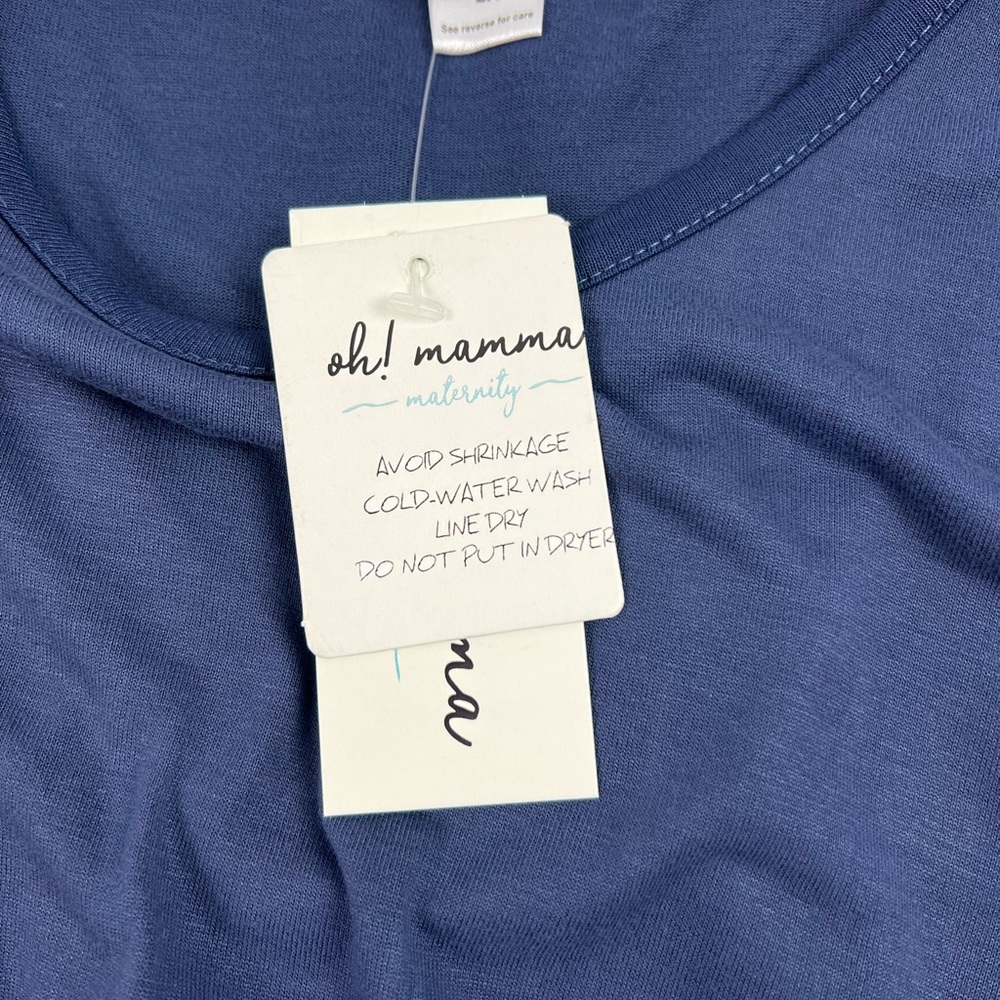Oh! mamma maternity women’s knot front top - Picture 3 of 4
